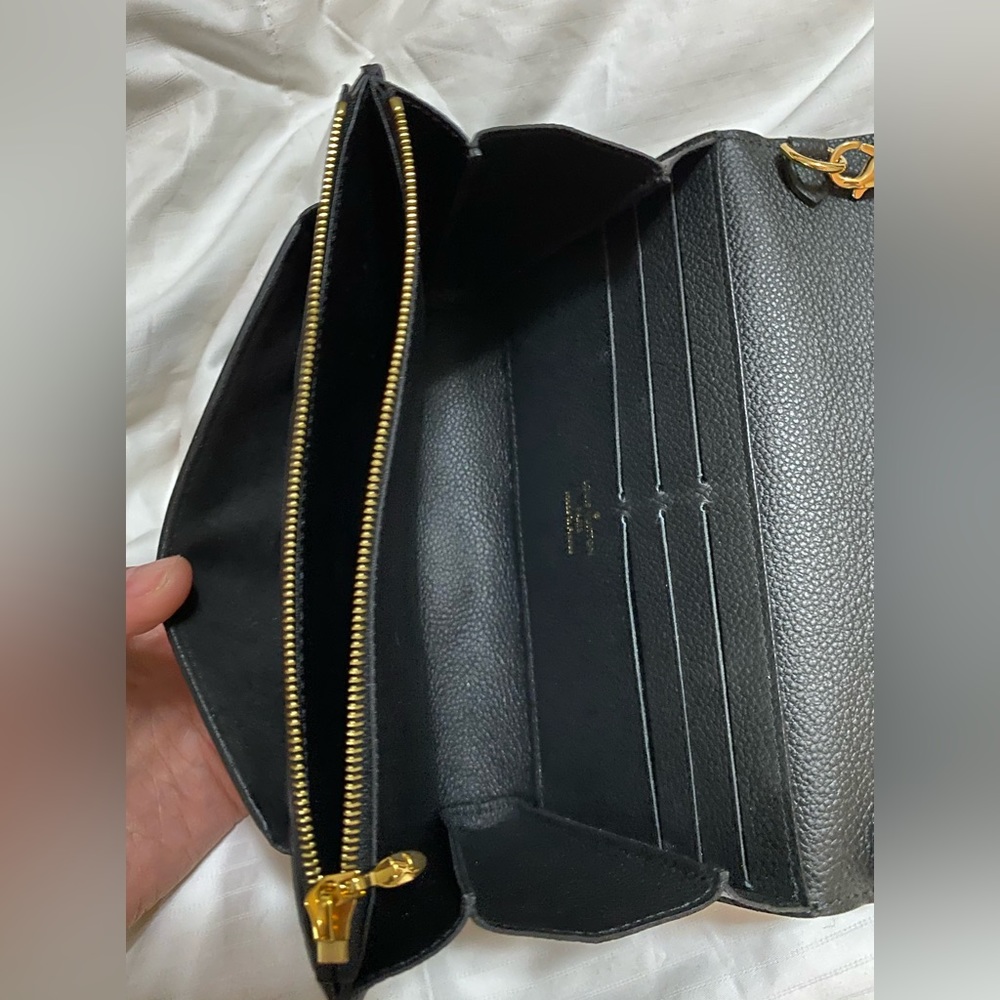 Louis Vuitton Vavin Chain Wallet Monogram Empreinte Leather Black - Picture 10 of 11